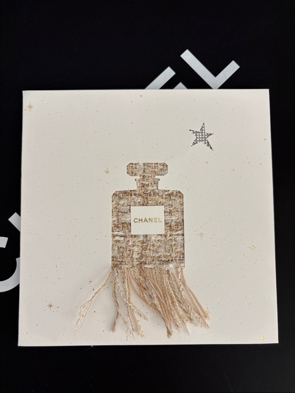 CHANEL Tweed Perfume Bottle Card Cream